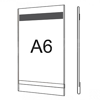 Plastová kapsa O A6 s magnetickou páskou