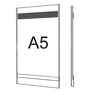 Plastová kapsa O A5 s magnetickou páskou