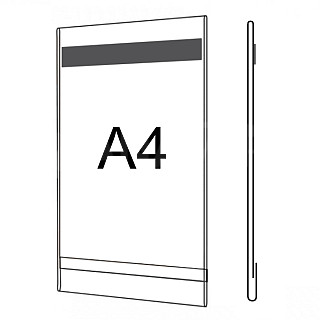 Plastová kapsa O A4 s magnetickou páskou