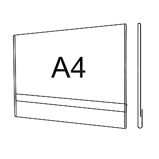 Plastova Kapsa O A4 na šířku