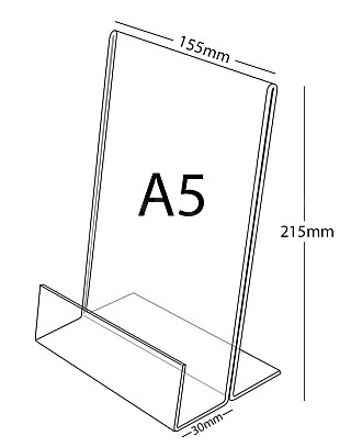 Plexi stojánek zásobník A5 na výšku ( s přednosem )