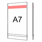 Plastová kapsa O A7 s oboustrannou čirou páskou