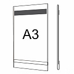 Plastová kapsa O A3 s magnetickou páskou