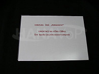 Plastová cenovka magnet